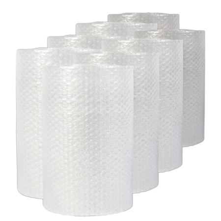 UNIVERSAL Bubble Packaging, 0.19" Thick, 24" x 50 ft, Perforated Every 24", Clear, PK8, 8PK 4275